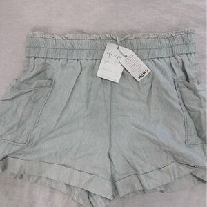 Show Me Your MuMu Soft Light Demin Colored Stretchy Soft Shorts